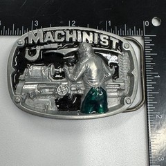 Machinist Belt Buckle Metal Working Lathe Machine Operator Gift Reissue