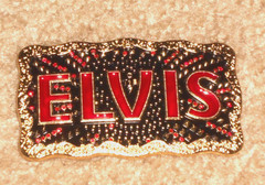 rare soldout elvis presley movie belt buckle as worn by baz luhrmann