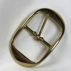 Vintage Replacement Belt Buckle Fits 1.5&Prime; Simple Basic Gold Toned Made in USA 7A
