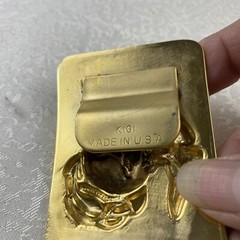 Vintage USMC Solid Brass Belt Buckle – Marine Corps Made In USA-Signed KIGI