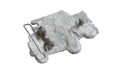 Vintage Custom Cast Aluminum Dump Truck Belt Buckle Construction Trucker 3.5&Prime;