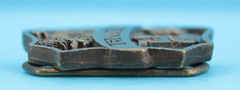 VTG 80s Cullison Kansas Centennial 1986 Western Commemorative Belt Buckle