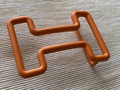 H 38mm Orange Tonight Belt buckle with pouch