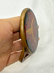 Von West Tech Ether Guild Blank Longhorn Bull Steer 1970s Vintage Belt Buckle