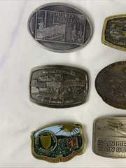 Mixed Lot of 8 pcs Belt Buckles Agriculture, Seeds, Irrigation Etc.