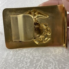 Vintage USMC Solid Brass Belt Buckle – Marine Corps Made In USA-Signed KIGI