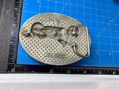 USA American Flag Motorcycle Star Border 2002 EJC Belt Buckle by Legend West