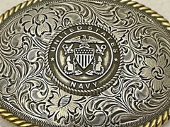 United States Navy Western Style Buckle