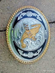 VINTAGE BEAUTIFUL ALPACA MEXICO BELT BUCKLE