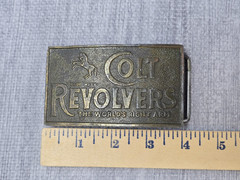 Vintage Estate Colt Revolvers Belt Buckle Good Condition