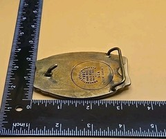 Vintage Rocky Mountain Brake Supply (RMB) Belt Buckle Casper & Elko Solid Brass