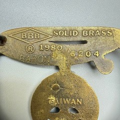 Vintage 1980 Solid Brass Shriners Belt Buckle Scimitar Crescent Sphinx Star