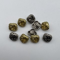 Twisted Design Sewing Button,Clothing Shank Button,Brass Sewing Button, lot