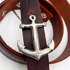 Belt Buckle Anchor Heavy Metal Vintage Maritime Antique For 40mm Belt Style