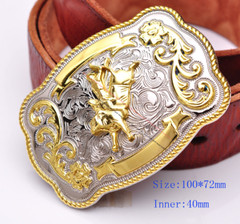 Bull Ride Rodeo Animal Long Huge Rodeo Cowboy Cowgirl Western Shine Belt Buckle