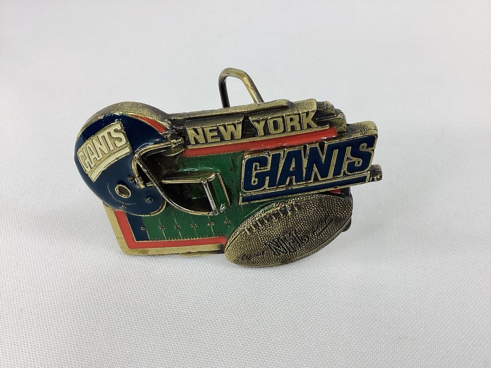 Vintage New York Giants Belt Buckle 2003 NFL 🇺🇸 Officially Licensed Product