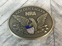 NRA Golden Eagles Belt Buckle