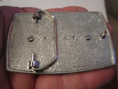 1972 SILVER DOLLAR BELT BUCKLE – SILVER TONE ACCENT – GW-15