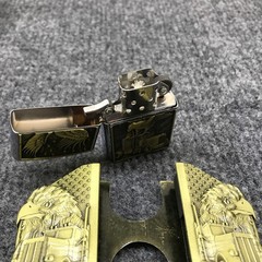 Antique Brushed Eagle Truck Belt Buckle Lighter Holder, Stock in US