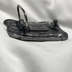 Vintage Buck Knife Belt Buckle ~ Smokey Mt Knife Works ~ 950586 ~ 2 7/8 x 2 1/4