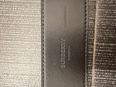 Burberry Men Tb Circle Belt Brown Leather Gold Buckle