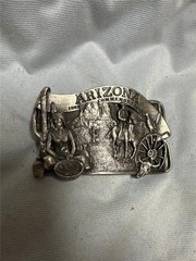 Vintage 1982 Arizona Commemorative Belt Buckle