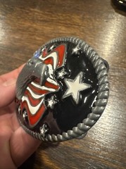 Bald Eagle Motorcycle Belt Buckle Cowboy Rodeo Collector American USA Patriot
