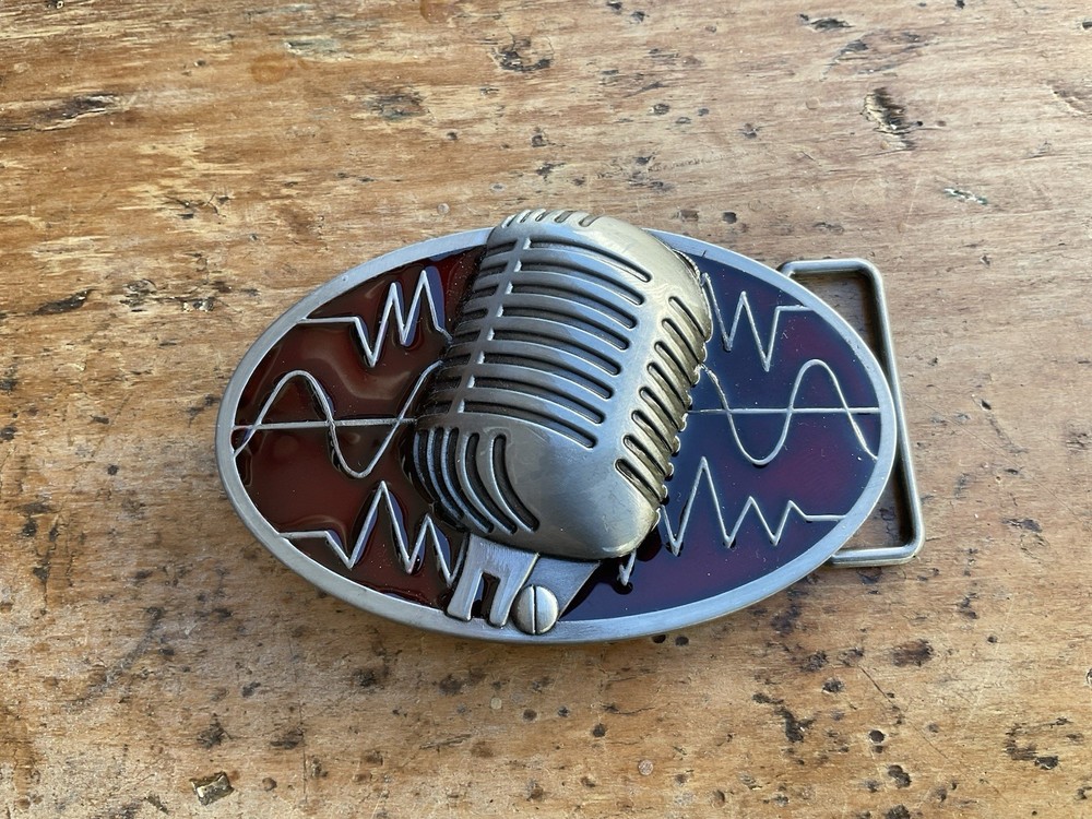 Microphone Theme Belt Buckle