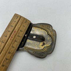Vintage Truck Trailer Metal Belt Buckle Trucker