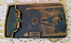 INGERSOLL RAND BELT BUCKLE CONSTRUCTION EQUIPMENT APC SOLID BRONZE ROLLER PAVER.
