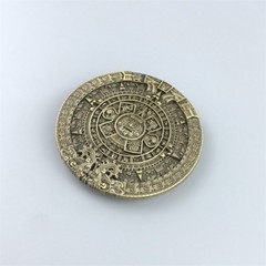 Vintage Bronze Plated Aztec Calendar Belt Buckle also Stock in the US