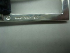 STERLING SILVER 925 BUCKLE AVAILABLE FOR 1&Prime; 1-1/8&Prime; 1-1/4&Prime; 1-3/8&Prime; 1-1/2&Prime; BELTS