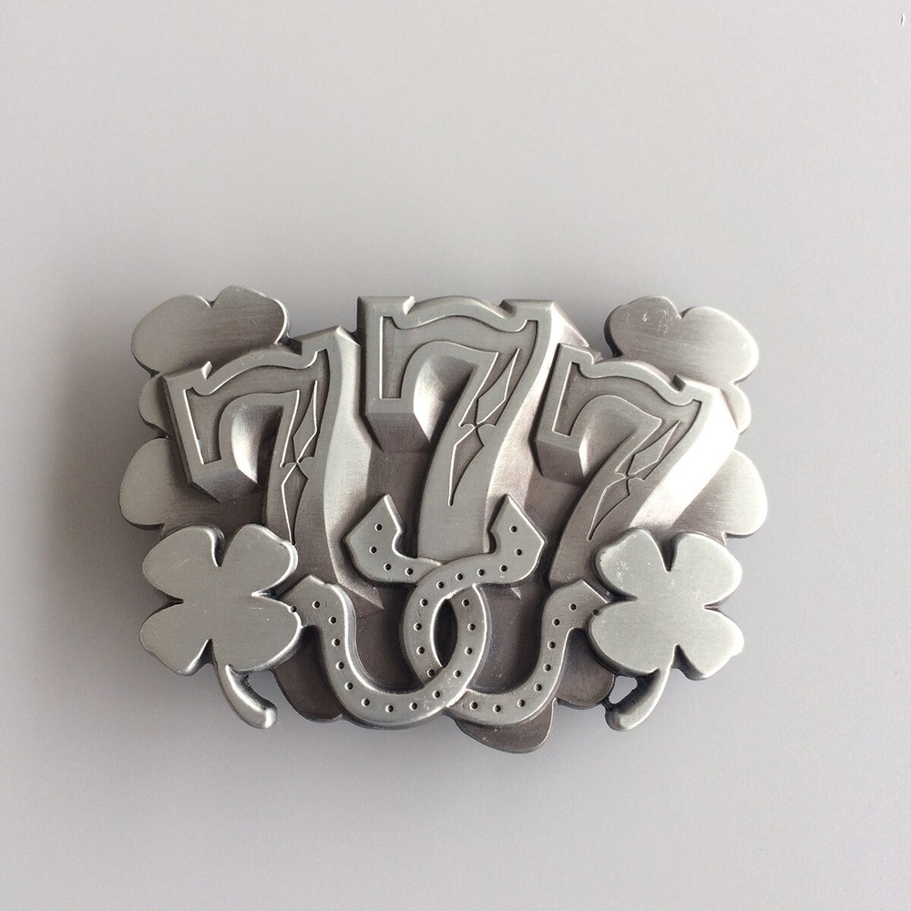 Lucky 777 Vintage Belt Buckle Gurtelschnalle Boucle de ceinture