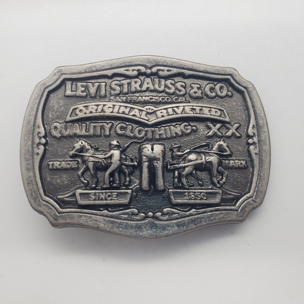 Levis Limited Edition Belt Buckle Levi Strauss Two Horse Brand San Francisco CA