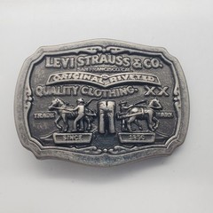 Levis Limited Edition Belt Buckle Levi Strauss Two Horse Brand San Francisco CA