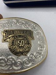 NASCAR 50th Anniversary Belt Buckle Montana Silversmiths