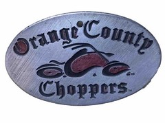 2004 West Coast Choppers Belt Buckle Brushed Steel & Black/Red