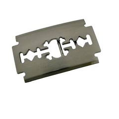 Razor Blade Belt Buckles Barber Shop Hairdresser Hair Stylist Tool Silver Chrome