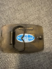 Halliburton Services Belt Buckle Truck Driver Oil Field Roughneck 1976 Watson