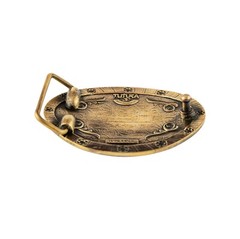 Brass belt buckle Ukrainian Trident, Tryzub, The Great coat of arms of Ukraine.