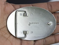 Custom Engraved Oval Belt Buckle – Personalized Logo/Name Gold & Silver Finish
