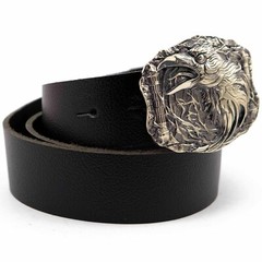 German silver belt buckle Raven, Crow belt buckle, Blackbird buckle