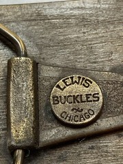 Vintage Buy USA Bonds Weapons for Liberty Brass Brlt Buckle by Lewis Buckles