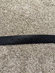 Authentic Louis Vuitton Reversible Belt M9632 Black Silver Damier Graphite