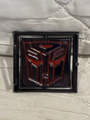 TRANSFORMERS AUTOBOT DECEPTICON REVERSIBLE METAL BELT BUCKLE VTG SHIPS FREE