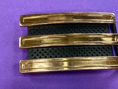 Adidas Golf 3 Stripe Gold & Black Color – Trophy Award Style Belt Buckle