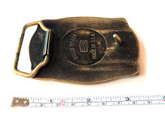 Vintage Steam Engine Train Belt Buckle