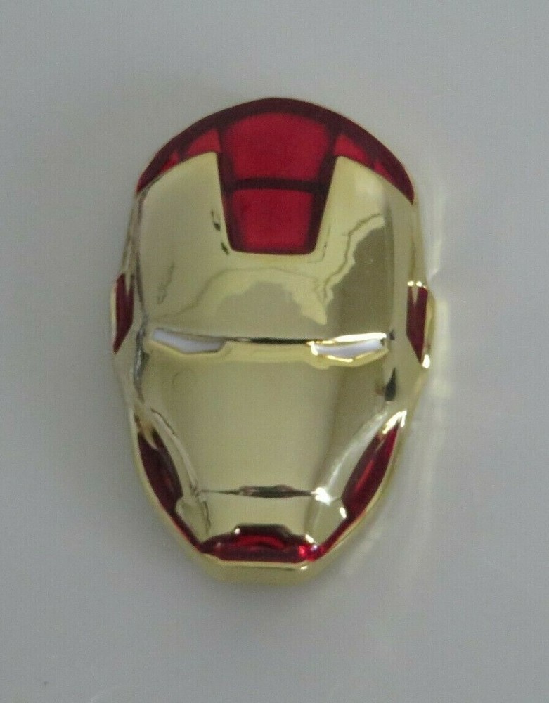 Iron Man Face Goldtone Metal Logo BELT BUCKLE