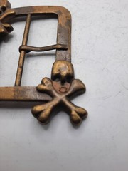 Brass Double Skull Buckle Nice construction