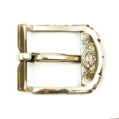German silver belt buckle Odin&rsquo;s Wolves, pin type Old Norse Scandinavian Celtic
